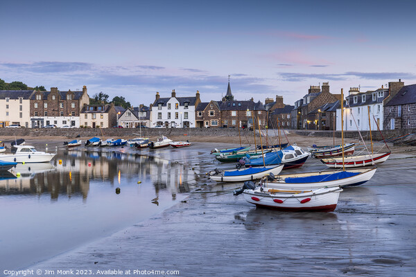 Stonehaven Harbour Sunrise Picture Board by Jim Monk