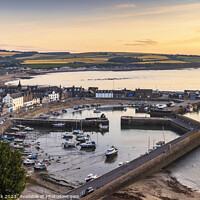 Buy canvas prints of Stonehaven Harbour at Sunrise by Jim Monk