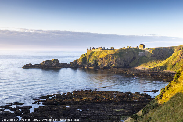 Sunrise Over Dunnottar Castle Picture Board by Jim Monk