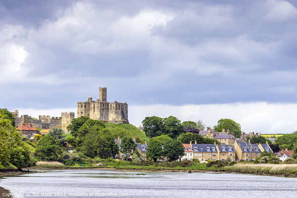 The Mighty Ruins of Warkworth Castle Picture Board by Jim Monk