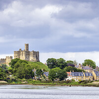 Buy canvas prints of The Mighty Ruins of Warkworth Castle by Jim Monk