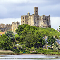 Buy canvas prints of Warkworth Castle Ruins: A Medieval Masterpiece by Jim Monk