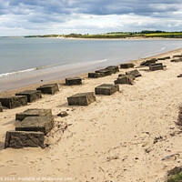 Buy canvas prints of Remnants of War, Alnmouth Beach by Jim Monk