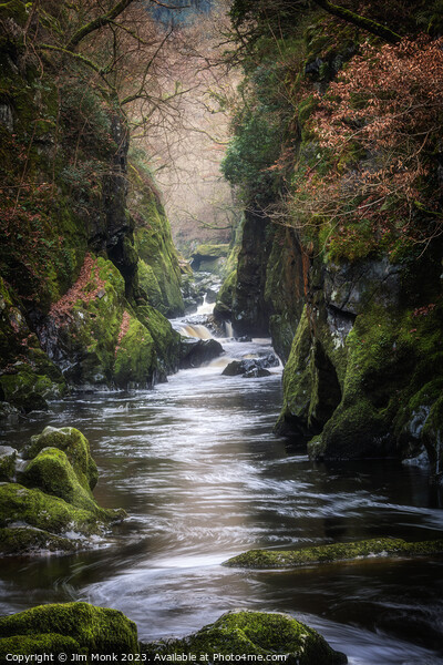 Enchanting Fairy Glen in North Wales Picture Board by Jim Monk