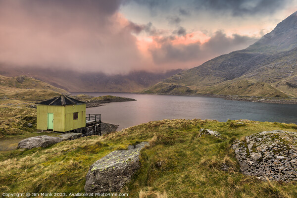 Golden Sunrise Over Snowdon Picture Board by Jim Monk