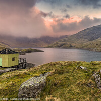 Buy canvas prints of Golden Sunrise Over Snowdon by Jim Monk