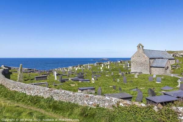 St Patrick's Church on the Anglesey Cliffs Picture Board by Jim Monk