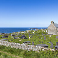 Buy canvas prints of St Patrick's Church on the Anglesey Cliffs by Jim Monk