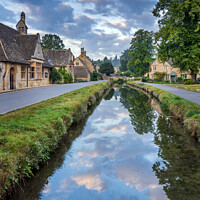 Buy canvas prints of Lower Slaughter, Cotswolds. by Jim Monk