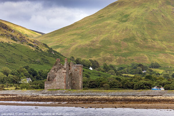 Enchanting Ruins of Lochranza Castle Picture Board by Jim Monk