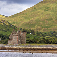 Buy canvas prints of Enchanting Ruins of Lochranza Castle by Jim Monk