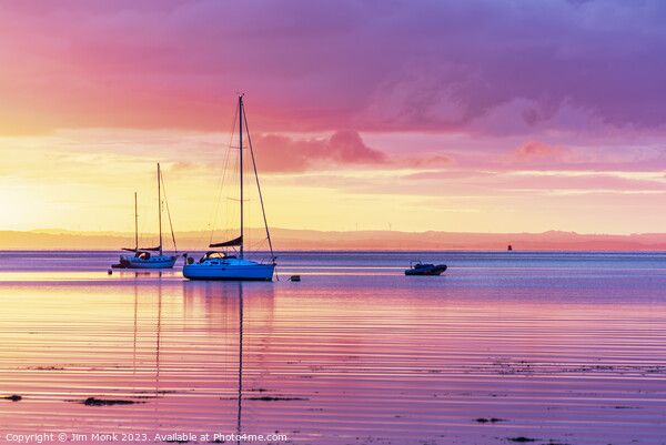 Lamlash Sunrise on the Isle Of Arran Picture Board by Jim Monk