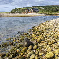 Buy canvas prints of Victorian Boathouse on Isle of Arran by Jim Monk