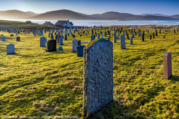 Cemetery View, Isle of Harris Picture Board by Jim Monk