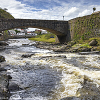 Buy canvas prints of The East Lyn River, Lynmouth by Jim Monk
