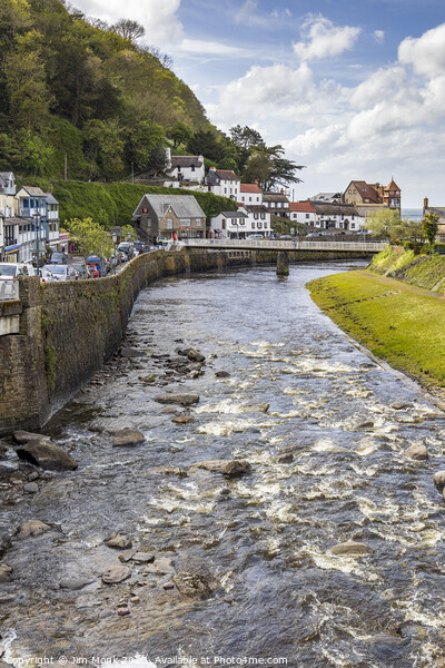 The East Lyn River in Lynmouth Picture Board by Jim Monk