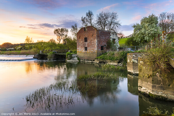 Reflections of an Abandoned Watermill Picture Board by Jim Monk