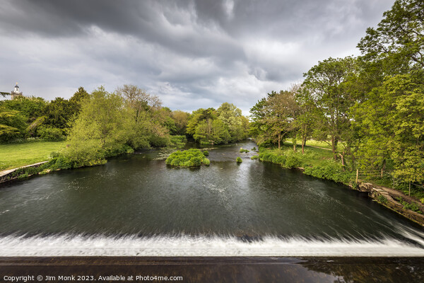 Blandford Weir, Dorset Picture Board by Jim Monk