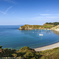 Buy canvas prints of Serenity at Lulworth Cove by Jim Monk