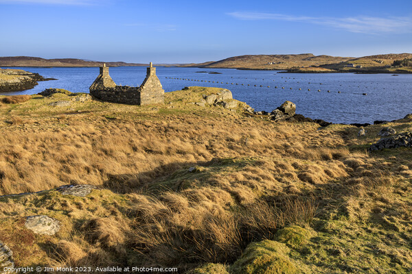 Abandoned Croft House on Loch Barraglom Picture Board by Jim Monk
