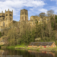 Buy canvas prints of Durham Cathedral on the River Wear by Jim Monk