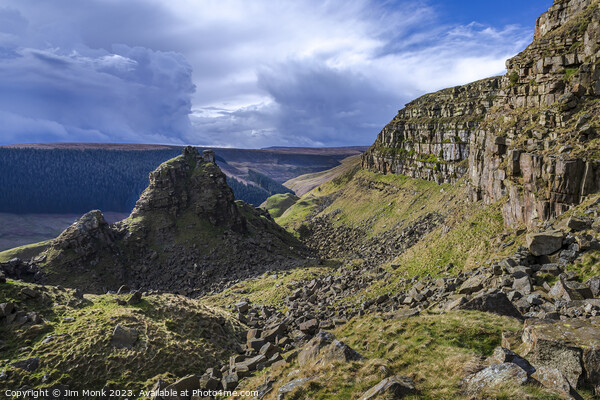 Alport Castles - Rugged Beauty in the Peak District Picture Board by Jim Monk