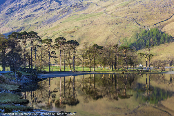 Buttermere Reflections Picture Board by Jim Monk