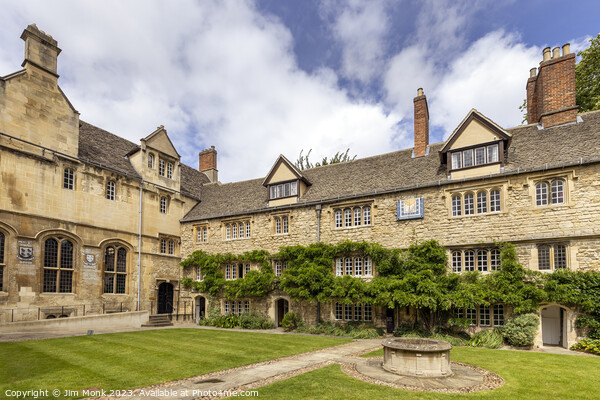 St Edmund Hall, University of Oxford Picture Board by Jim Monk