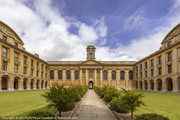 Queen's College,  Oxford Picture Board by Jim Monk