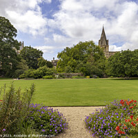 Buy canvas prints of Christ Church Cathedral and gardens by Jim Monk