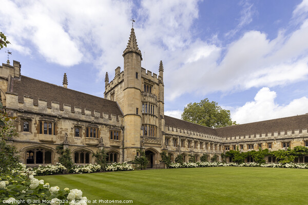 Magdalen College Great Quad Cloister Picture Board by Jim Monk