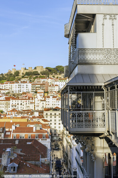 The Santa Justa lift, Lisbon Picture Board by Jim Monk