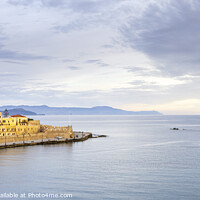 Buy canvas prints of Old Harbour Entrance, Chania by Jim Monk