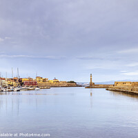 Buy canvas prints of The Old Venetian Harbour at Chania, Crete by Jim Monk
