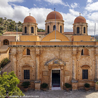 Buy canvas prints of Agia Triada Monastery, Crete by Jim Monk