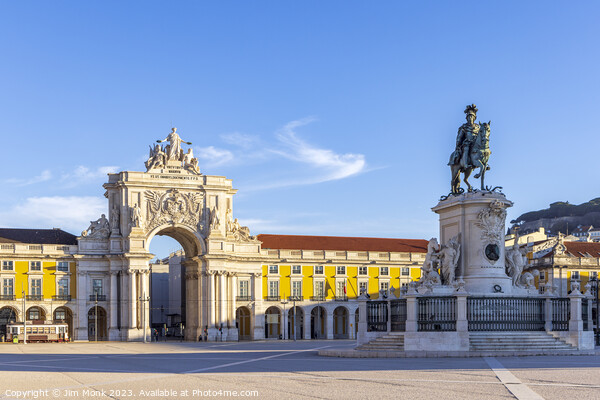 Praça do Comércio (Commerce Square) in Lisbon, Portugal Picture Board by Jim Monk