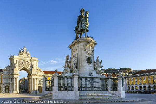 Commerce Square (Praça do Comércio) in Lisbon, Portugal  Picture Board by Jim Monk