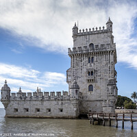 Buy canvas prints of The Belem Tower (Torre de Belem) Lisbon by Jim Monk