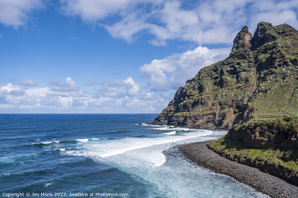 Punta del Hidalgo coastline, Tenerife Picture Board by Jim Monk