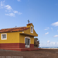Buy canvas prints of Church by the sea at Punta del Hidalgo, Tenerife by Jim Monk