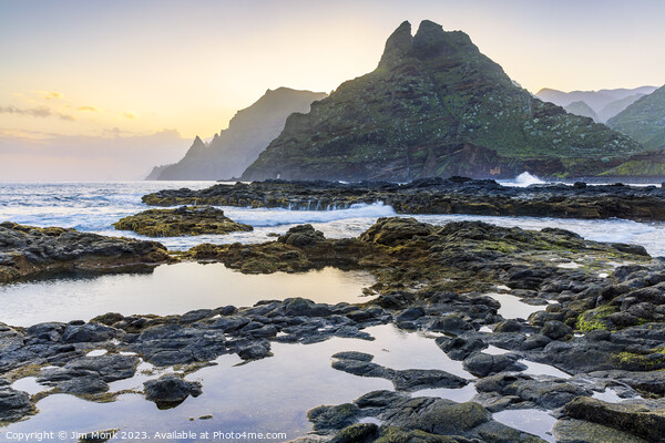 Punta del Hidalgo Sunrise, Tenerife Picture Board by Jim Monk