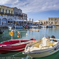 Buy canvas prints of Rethymno Harbour, Crete by Jim Monk