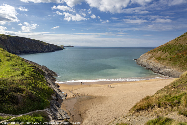 Mwnt Beach, Ceredigion Picture Board by Jim Monk