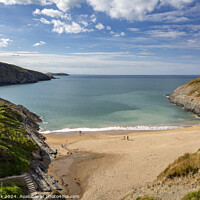 Buy canvas prints of Mwnt Beach, Ceredigion by Jim Monk