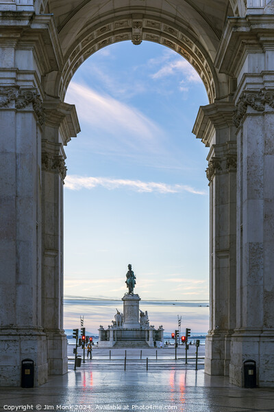 View through Arco da Rua Augusta, Lisbon Picture Board by Jim Monk