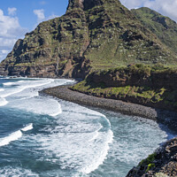 Buy canvas prints of Coast of Punta Del Hidalgo, Tenerife by Jim Monk