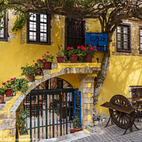 Buy canvas prints of Chania Taverna, Crete by Jim Monk