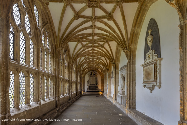 Wells Cathedral Cloisters Picture Board by Jim Monk