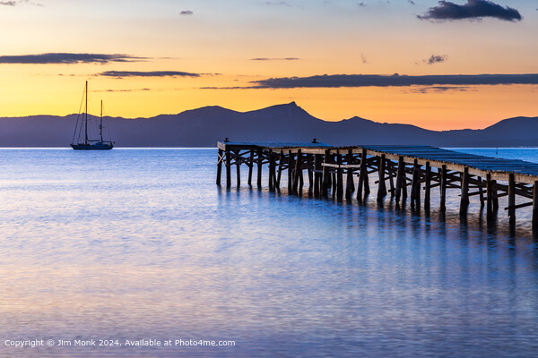 Alcudia Bay Sunrise Picture Board by Jim Monk