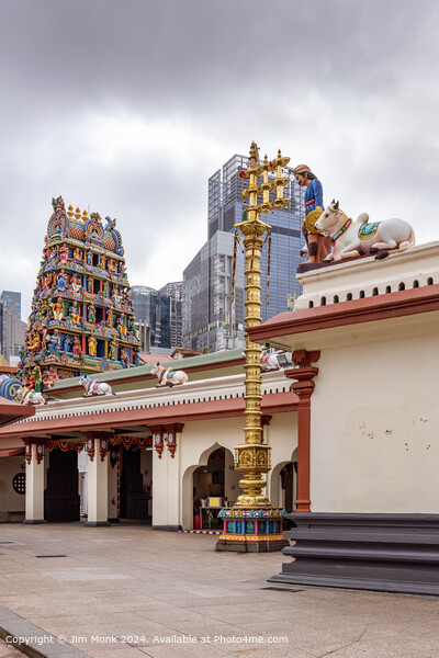 Sri Mariamman Hindu Temple of Singapore Picture Board by Jim Monk